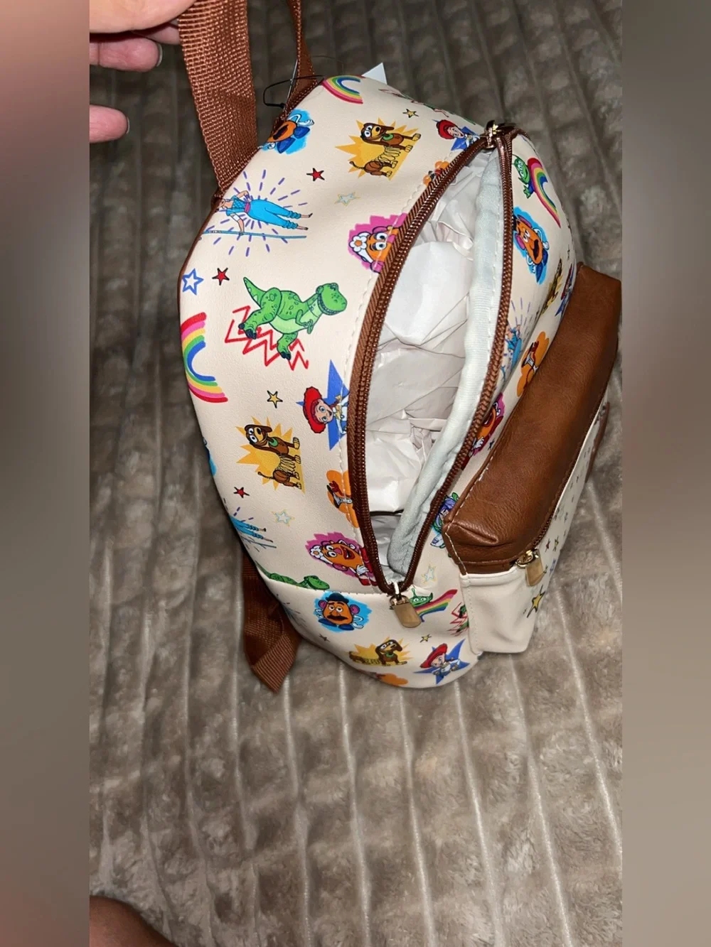 NWT Disney Bioworld - Toy Story Mini Backpack with Leather